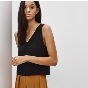 Aritzia Babaton Murphy Black Blouse